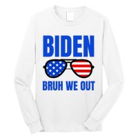 2024 Election Biden 2024 Bruh We Out Funny Joe Biden Long Sleeve Shirt