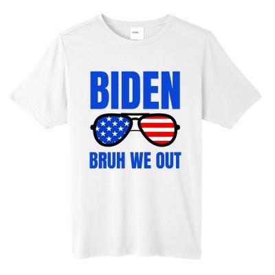 2024 Election Biden 2024 Bruh We Out Funny Joe Biden Tall Fusion ChromaSoft Performance T-Shirt