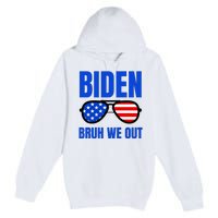 2024 Election Biden 2024 Bruh We Out Funny Joe Biden Premium Pullover Hoodie