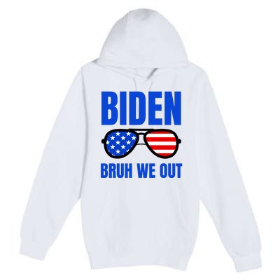 2024 Election Biden 2024 Bruh We Out Funny Joe Biden Premium Pullover Hoodie