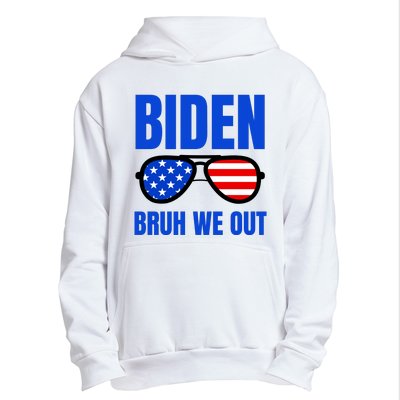 2024 Election Biden 2024 Bruh We Out Funny Joe Biden Urban Pullover Hoodie