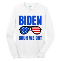 2024 Election Biden 2024 Bruh We Out Funny Joe Biden Tall Long Sleeve T-Shirt