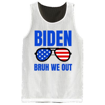 2024 Election Biden 2024 Bruh We Out Funny Joe Biden Mesh Reversible Basketball Jersey Tank