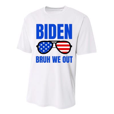 2024 Election Biden 2024 Bruh We Out Funny Joe Biden Performance Sprint T-Shirt