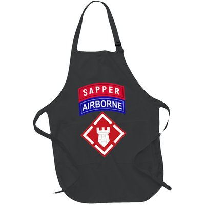 20th Engineer Brigade Patch W Airborne And Sapper Tab Full-Length Apron With Pockets