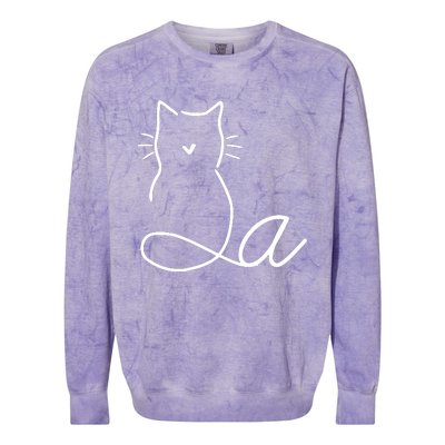 2024 Election Cat Colorblast Crewneck Sweatshirt