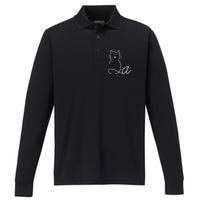 2024 Election Cat Performance Long Sleeve Polo