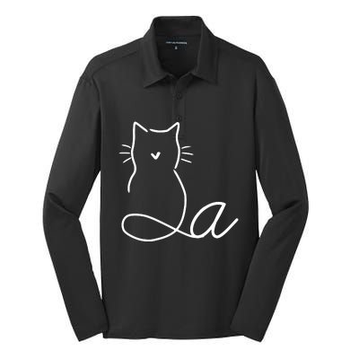 2024 Election Cat Silk Touch Performance Long Sleeve Polo