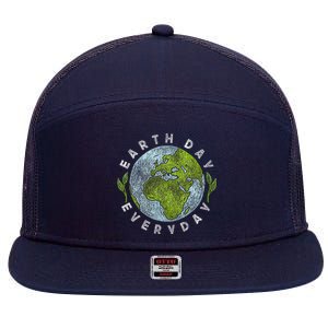 2024 Earth Day Every Day Planet 54 Anniversary 7 Panel Mesh Trucker Snapback Hat