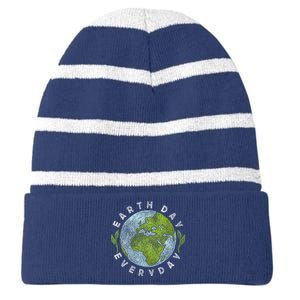 2024 Earth Day Every Day Planet 54 Anniversary Striped Beanie with Solid Band