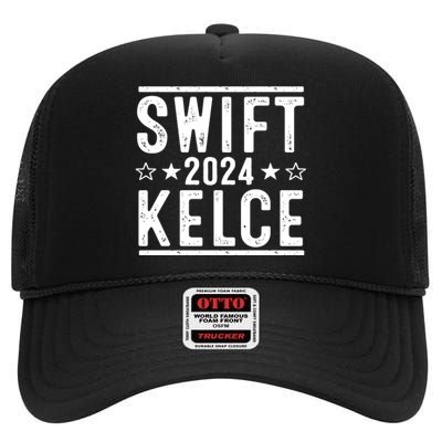 2024 Election Democrat Republican Swifty Fan Concert Party High Crown Mesh Back Trucker Hat