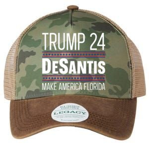 2024 Election Desantis Trump Make America Florida Legacy Tie Dye Trucker Hat