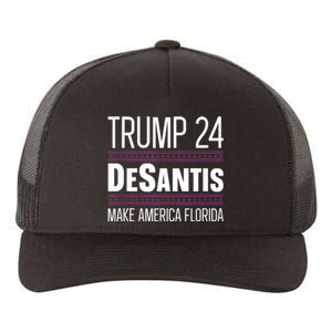 2024 Election Desantis Trump Make America Florida Yupoong Adult 5-Panel Trucker Hat