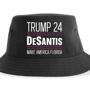 2024 Election Desantis Trump Make America Florida Sustainable Bucket Hat