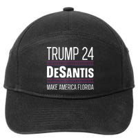 2024 Election Desantis Trump Make America Florida 7-Panel Snapback Hat