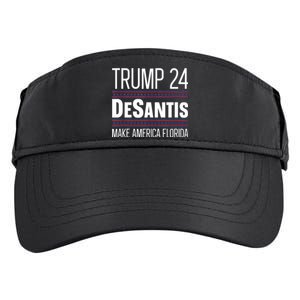 2024 Election Desantis Trump Make America Florida Adult Drive Performance Visor