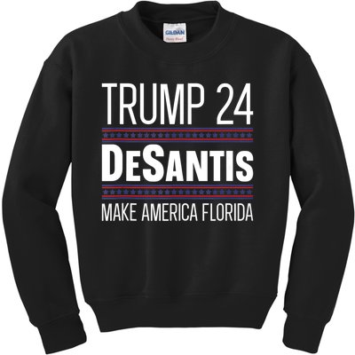 2024 Election Desantis Trump Make America Florida Kids Sweatshirt