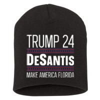 2024 Election Desantis Trump Make America Florida Short Acrylic Beanie