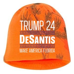 2024 Election Desantis Trump Make America Florida Kati - Camo Knit Beanie