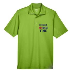 2024 Election Democrat ItS About Madam Time Cool Gift Men's Origin Performance Pique Polo