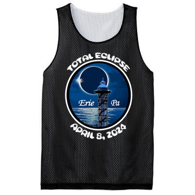 2024 Eclipse Erie Pa Tower Lake Ere April Path Of Totality Mesh Reversible Basketball Jersey Tank