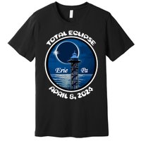 2024 Eclipse Erie Pa Tower Lake Ere April Path Of Totality Premium T-Shirt