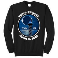 2024 Eclipse Erie Pa Tower Lake Ere April Path Of Totality Tall Sweatshirt