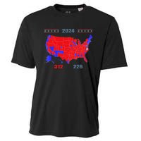 2024 Electoral Map Trump 312 Red 2024 Election Results Map Cooling Performance Crew T-Shirt