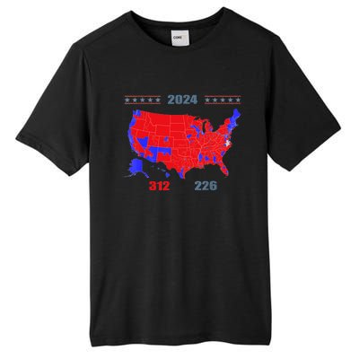 2024 Electoral Map Trump 312 Red 2024 Election Results Map Tall Fusion ChromaSoft Performance T-Shirt