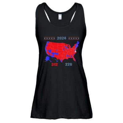 2024 Electoral Map Trump 312 Red 2024 Election Results Map Ladies Essential Flowy Tank