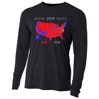 2024 Electoral Map Trump 312 Red 2024 Election Results Map Cooling Performance Long Sleeve Crew