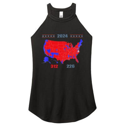 2024 Electoral Map Trump 312 Red 2024 Election Results Map Women's Perfect Tri Rocker Tank