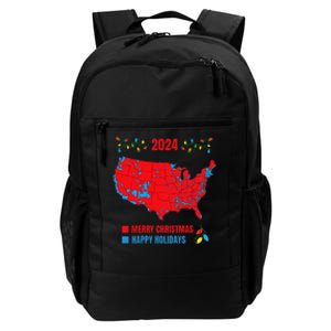 2024 Electoral Map Merry Christmas Trump Landslide Holiday Daily Commute Backpack