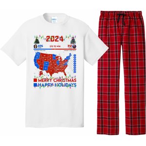 2024 Electoral Map Merry Christmas Trump Landslide Holiday Pajama Set