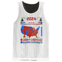 2024 Electoral Map Merry Christmas Trump Landslide Holiday Mesh Reversible Basketball Jersey Tank