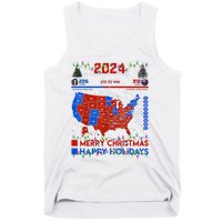 2024 Electoral Map Merry Christmas Trump Landslide Holiday Tank Top