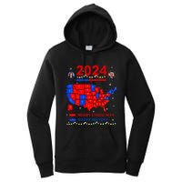 2024 Electoral Map Merry Christmas Trump Landslide Holiday Women's Pullover Hoodie