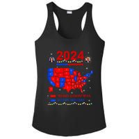 2024 Electoral Map Merry Christmas Trump Landslide Holiday Ladies PosiCharge Competitor Racerback Tank