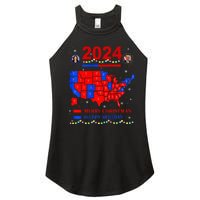 2024 Electoral Map Merry Christmas Trump Landslide Holiday Women's Perfect Tri Rocker Tank