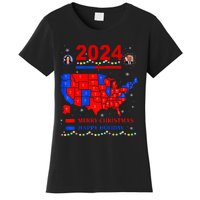 2024 Electoral Map Merry Christmas Trump Landslide Holiday Women's T-Shirt