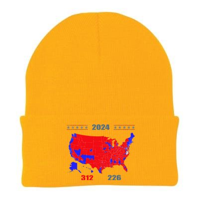 2024 Electoral Map Trump 312 Red 2024 Election Results Map Knit Cap Winter Beanie