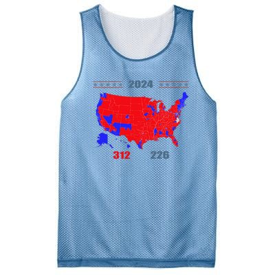 2024 Electoral Map Trump 312 Red 2024 Election Results Map Mesh Reversible Basketball Jersey Tank