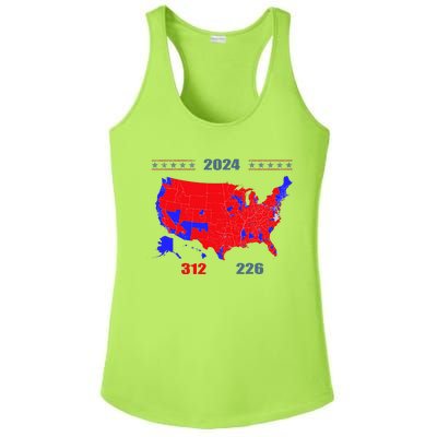 2024 Electoral Map Trump 312 Red 2024 Election Results Map Ladies PosiCharge Competitor Racerback Tank