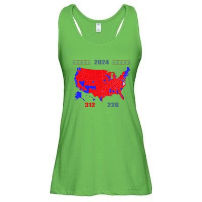 2024 Electoral Map Trump 312 Red 2024 Election Results Map Ladies Essential Flowy Tank