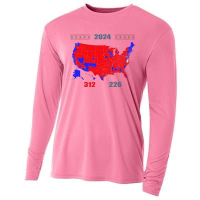 2024 Electoral Map Trump 312 Red 2024 Election Results Map Cooling Performance Long Sleeve Crew