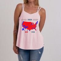 2024 Electoral Map Trump 312 Red 2024 Election Results Map Women's Strappy Tank