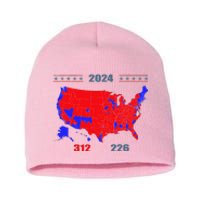 2024 Electoral Map Trump 312 Red 2024 Election Results Map Short Acrylic Beanie