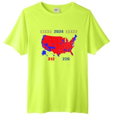 2024 Electoral Map Trump 312 Red 2024 Election Results Map Tall Fusion ChromaSoft Performance T-Shirt