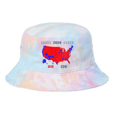 2024 Electoral Map Trump 312 Red 2024 Election Results Map Tie Dye Newport Bucket Hat