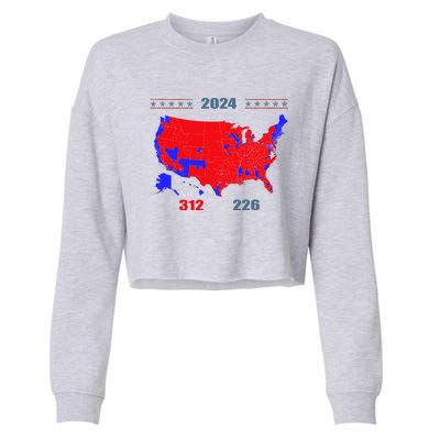 2024 Electoral Map Trump 312 Red 2024 Election Results Map Cropped Pullover Crew